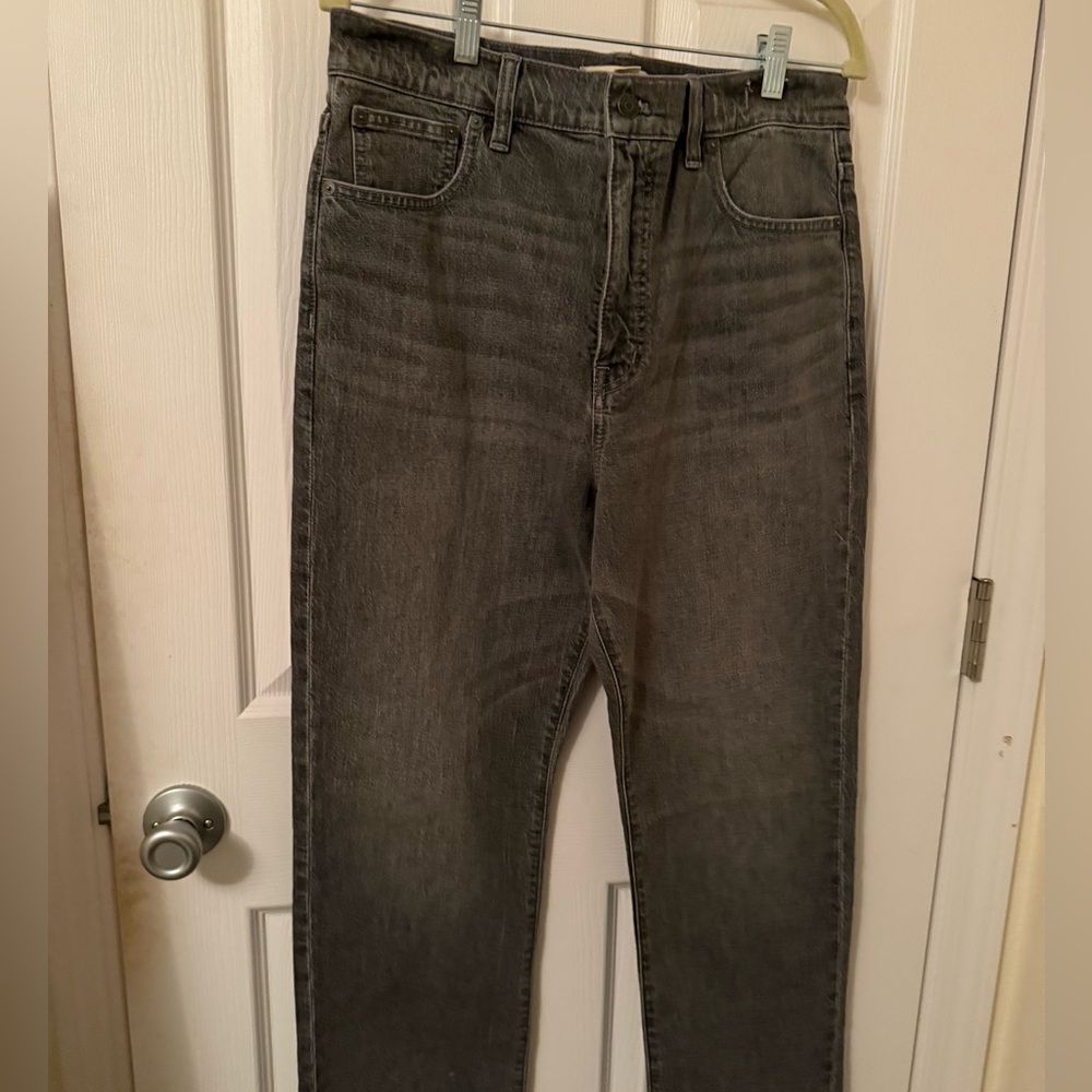 Madewell Women’s Charcoal Straight Jeans